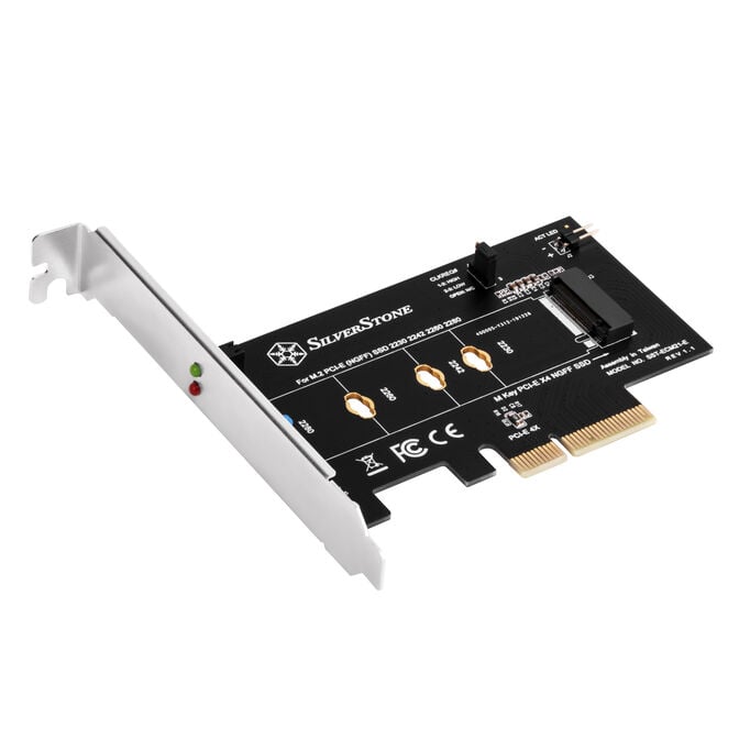 Silverstone SST-ECM21-E M.2 adapter card, PCIe 4.0, 1x M-Key - Low Profile image number 0