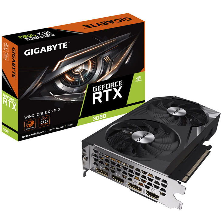 GIGABYTE GeForce RTX 3060 Windforce OC 12G, 12288 MB GDDR6 image number 0