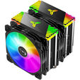 Jonsbo CR-2000 GT CPU-K&uuml;hler Dual Tower, ARGB - 2x 120mm, schwarz image number null