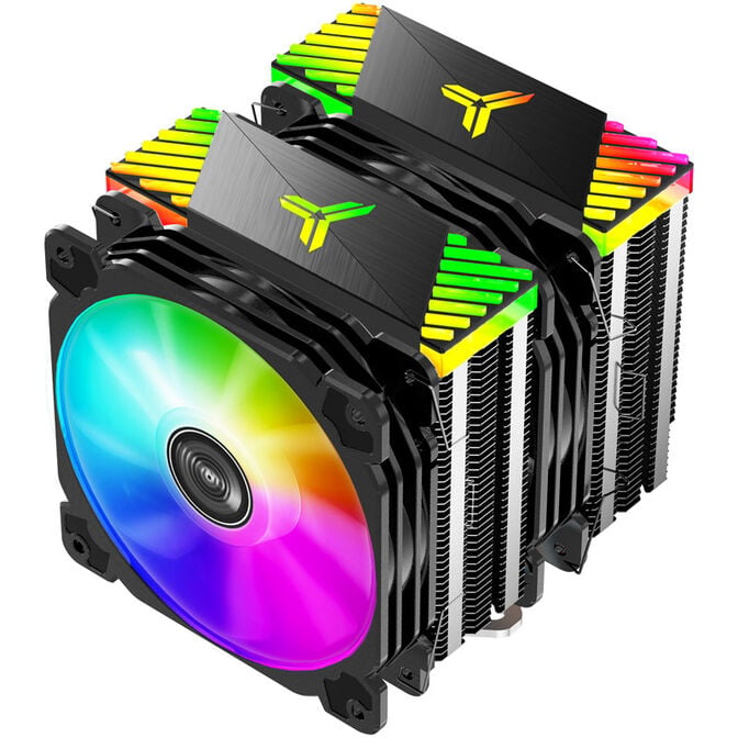 Jonsbo CR-2000 GT CPU-K&uuml;hler Dual Tower, ARGB - 2x 120mm, schwarz image number 2