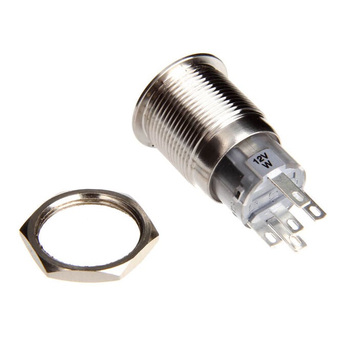 DimasTech Vandalismustaster 19mm - Silverline - orange image number 3