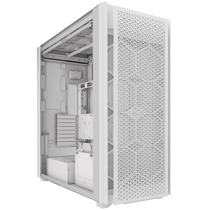 Corsair iCUE 9000D RGB Airflow PC Case, Full Tower - White image number 0