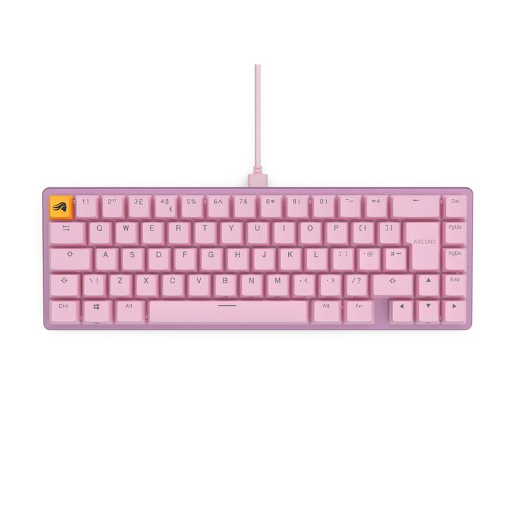 Glorious GMMK 2 Compact Tastatur - Fox Switches, ISO(UK)-Layout, pink image number 1