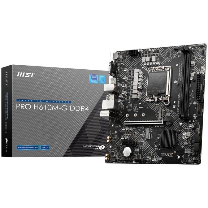 MSI PRO H610M-G, Sockel LGA 1700, Intel H610M, Micro-ATX - DDR4 image number 0