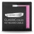 CableMod Classic Coiled Keyboard Cable USB-C zu USB Typ A, Strawberry Cream - 150cm image number null