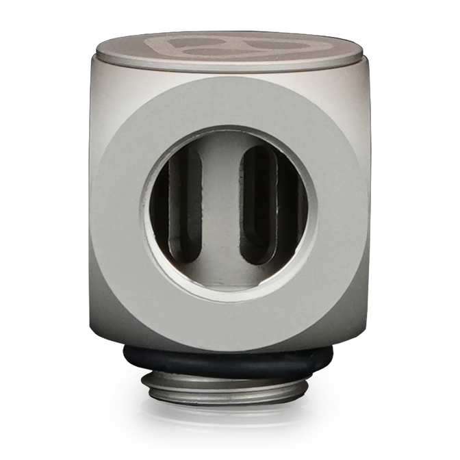 Thermal Grizzly DeltaMate Rotary Fitting - 90&deg;, Matt Nickel image number 1