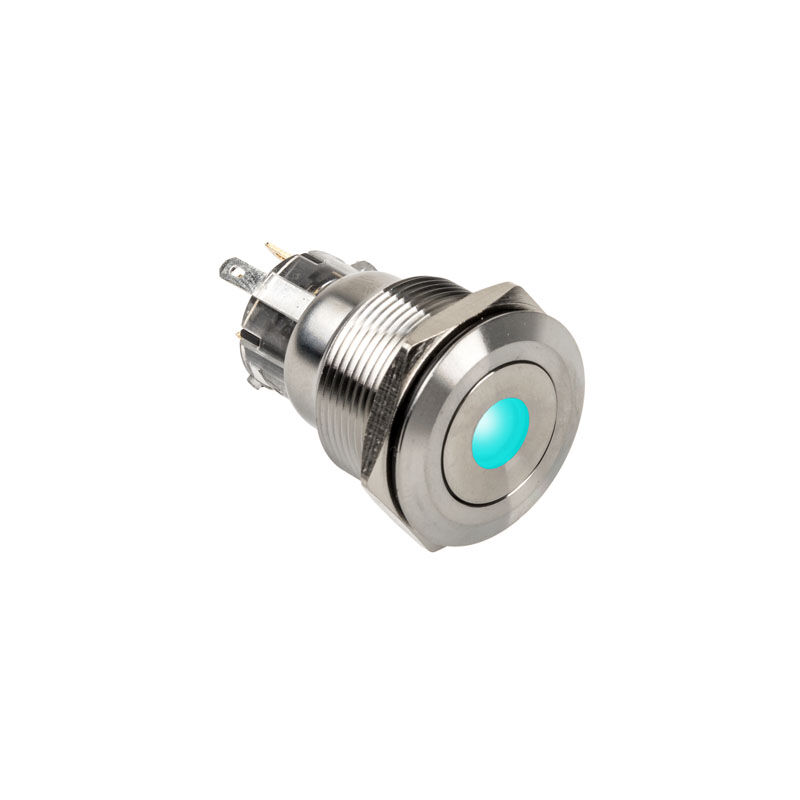 DimasTech Vandalismustaster 22mm, Silverline Dot - RGB MODT-098