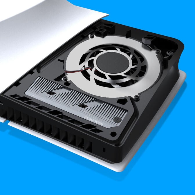 Graugear G-PS5HS05+ Heatpipe Cooler, M.2 NVMe SSD Cooling for PlayStation 5 Slim & Pro - grey image number 1