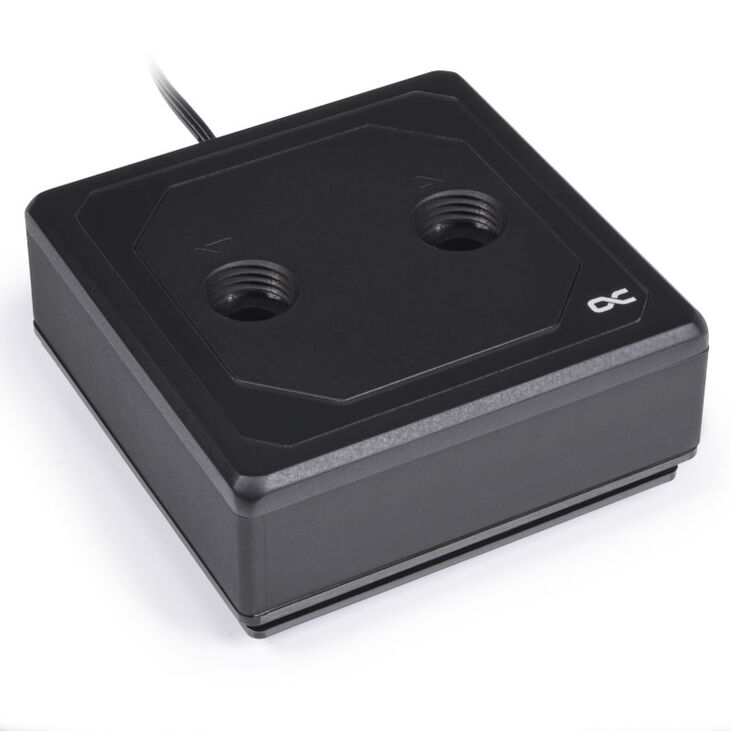 Alphacool Eisblock XPX Aurora Edge CPU Cooler - Brass Black Digital RGB image number 1