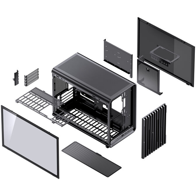 Jonsbo D33 STD PC Case, Mini Case, mATX, Tempered Glass - black image number 18
