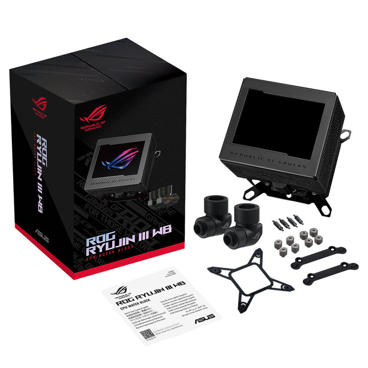 ASUS ROG Ryujin III CPU water block - for Intel and AMD, black image number 8
