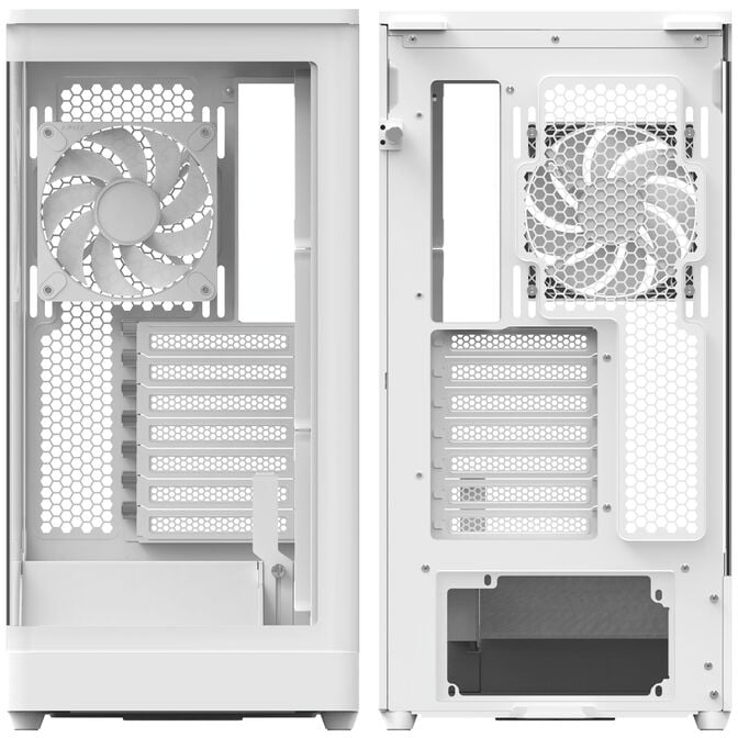 Aerocool P500A PC-Geh&auml;use, Midi-Tower, ATX, Tempered Glass, RGB - wei&szlig; image number 10