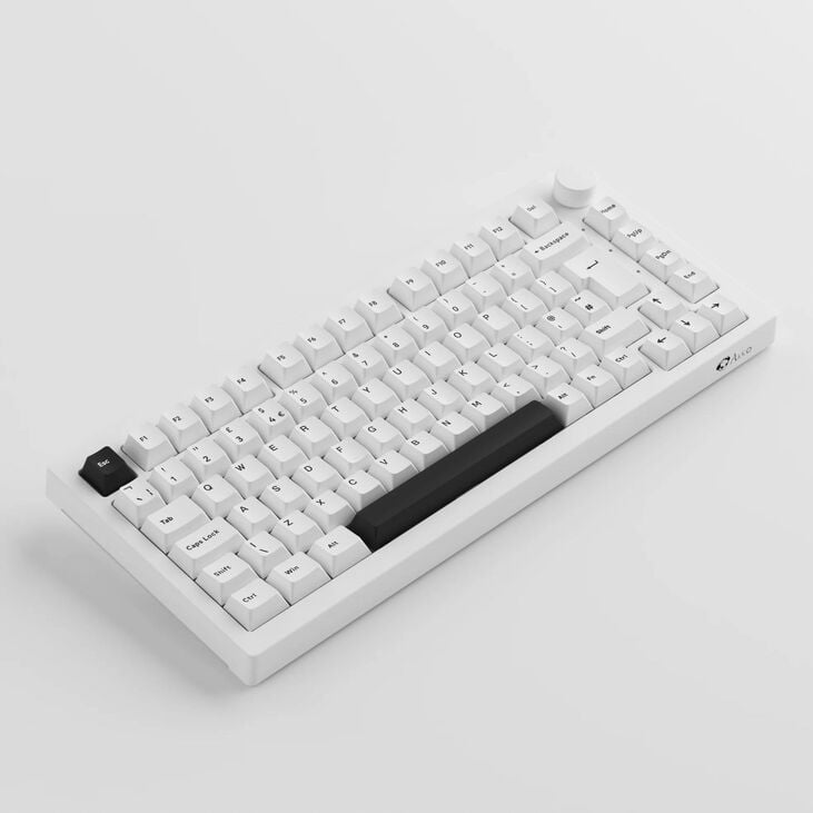 AKKO 5075B Gaming Keyboard, RGB – Lavender Purple Pro Switches, ISO DE/UK/Nordic, black & white image number 1