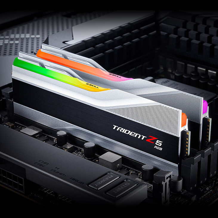 G.Skill Trident Z5 RGB DDR5-6400 RAM, CL32, XMP - 32 GB Dual-Kit, silver image number 4