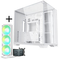 Lian Li O11 Vision Compact + TRYX PANORAMA SE ARGB Complete Water Cooling - white, 360mm