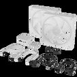 Corsair iCUE Link LX140 RGB, PWM Fan, 2-pack - 140mm, white image number null