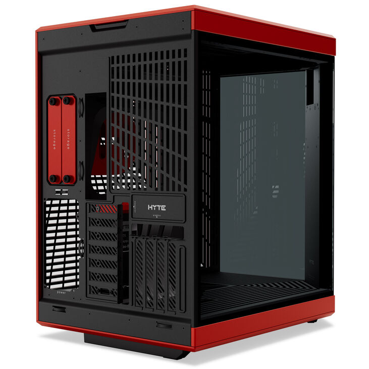 Hyte Y70 Touch Infinite PC-Gehäuse, Midi-Tower, ATX, Tempered Glass - Black Cherry image number 8
