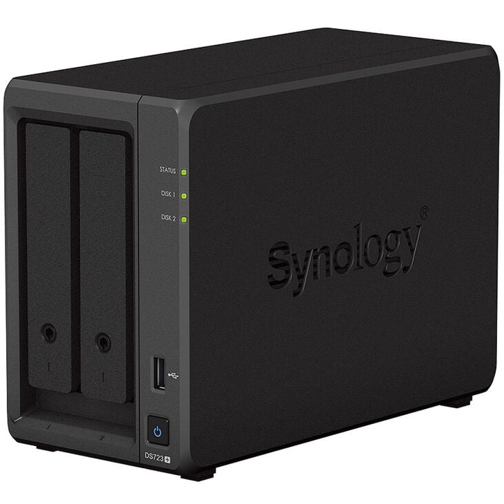 Synology DiskStation DS723+ NAS Server - 2GB RAM, 2x Gb LAN - 2-Bay image number 1