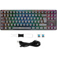 GAMIAC TKL90G Gaming Tastatur, Kailh Blue Switches, RGB - schwarz/grau image number null