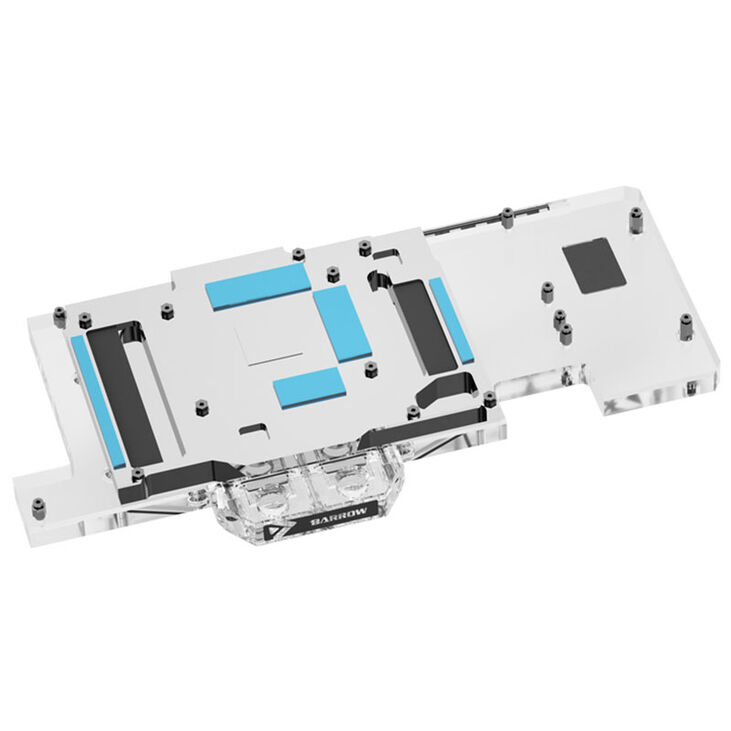 Barrow LRC2.0 full coverage GPU Water Block for ASUS TUF 3070 Aurora RGB - Acryl image number 2