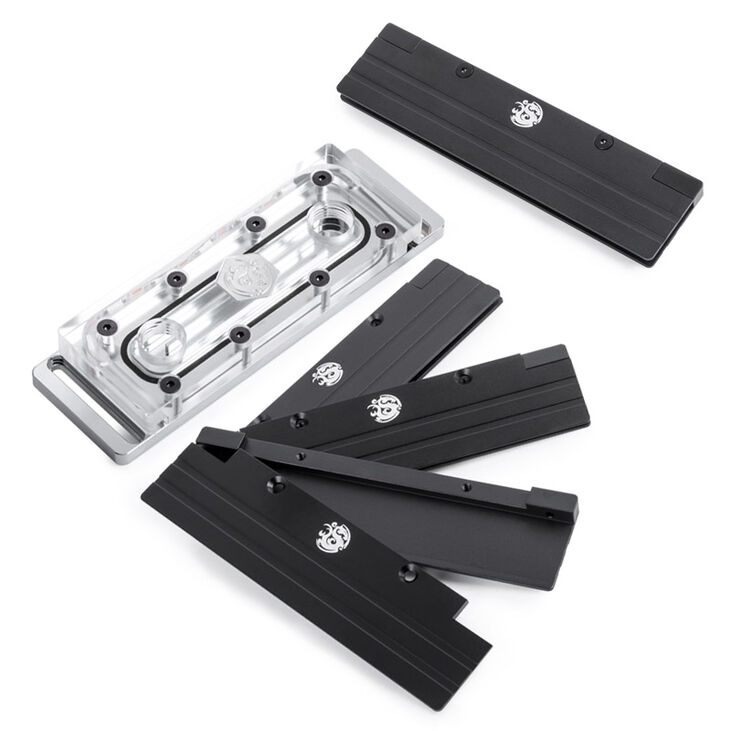 Bitspower RAM Cooler, ARGB - transparent 8-pack image number 2