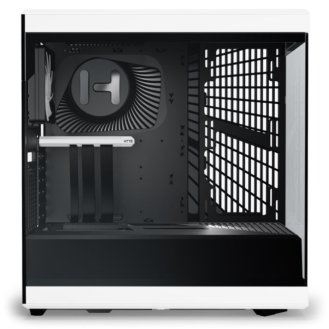 Hyte Y40 PC Case, Mid Tower, Tempered Glass - Black/White image number 5