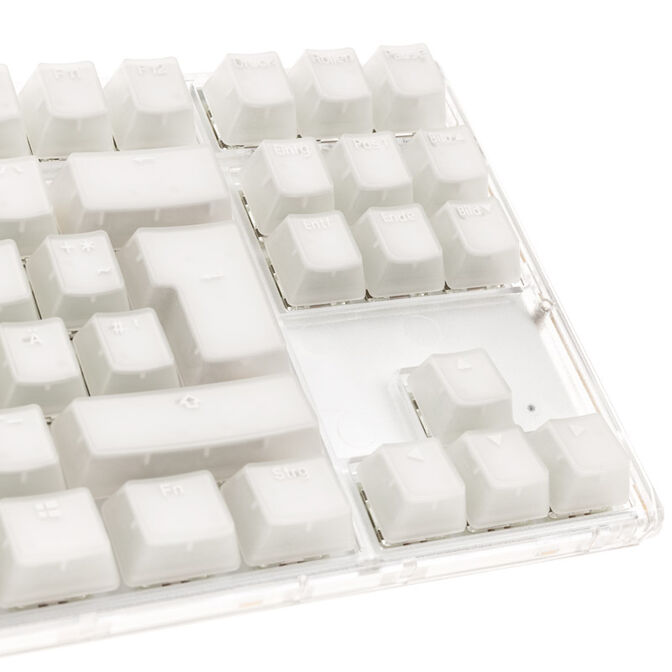 Ducky One 3 Aura White TKL Gaming Keyboard, RGB LED - MX-Speed-Silver image number 7