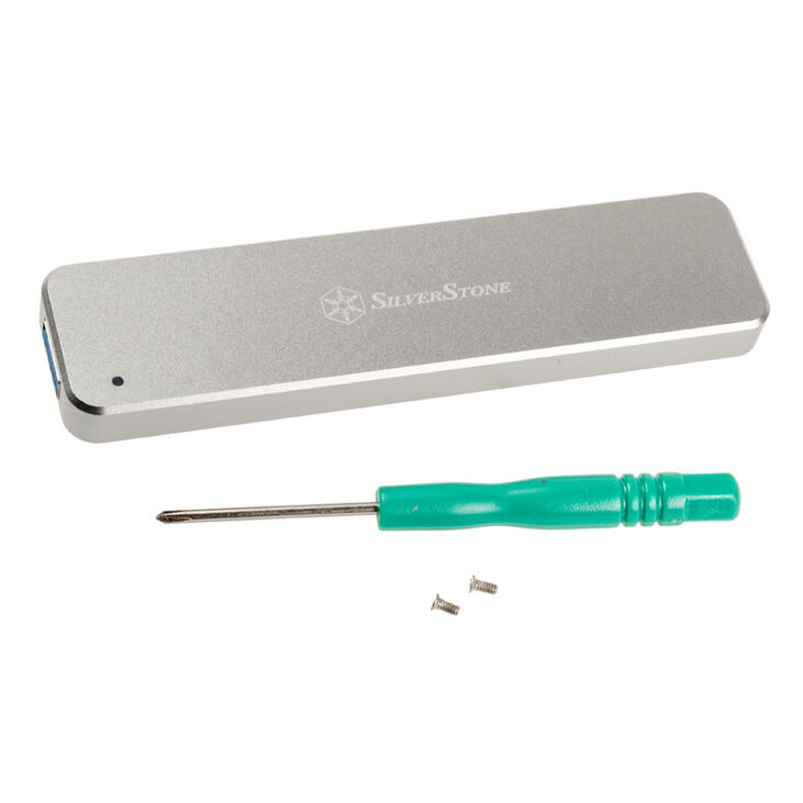 SilverStone SST-MS09S, M.2 SSD to USB-A 3.1 Enclosure, silver image number 3