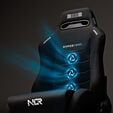 Next Level Racing ERS3 HYPERCOOL Simracing-Sitz, bel&uuml;ftet - schwarz image number null