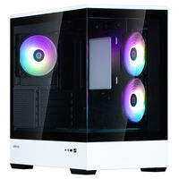Zalman P30 PC-Geh&auml;use, Mini-Tower, mATX, Tempered Glass - schwarz / wei&szlig;