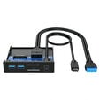 Graugear Multi Frontblende mit USB Hub + Kartenleser image number null