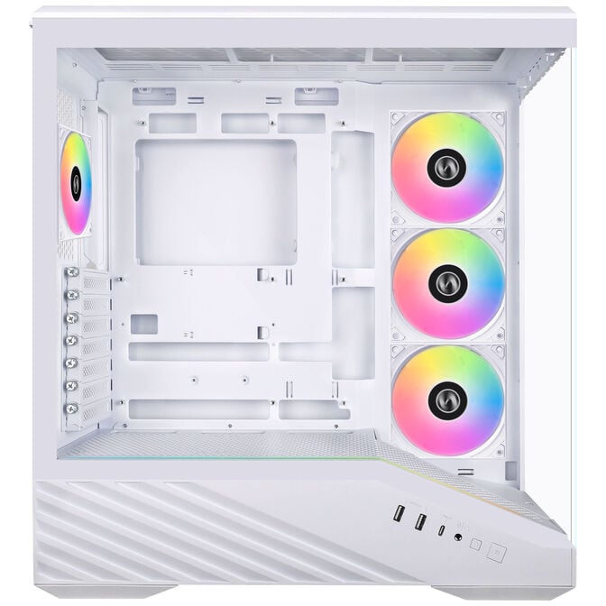 Lian Li Vector V100 PC Case, Midi Tower, ATX, RGB, Tempered Glass - White image number 5