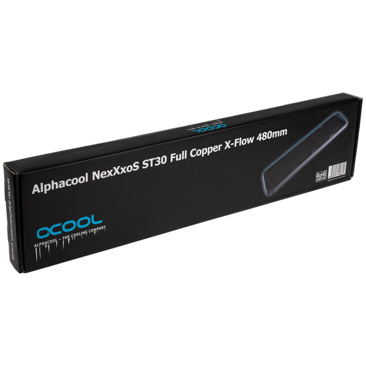 Alphacool NexXxoS ST30 Full Copper X-Flow Radiator - 480mm, black image number 6