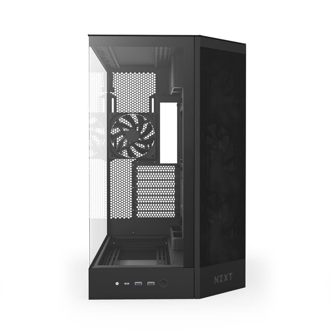 NZXT H9 Flow PC-Geh&auml;use, Midi-Tower, ATX, Tempered Glass - schwarz image number 6