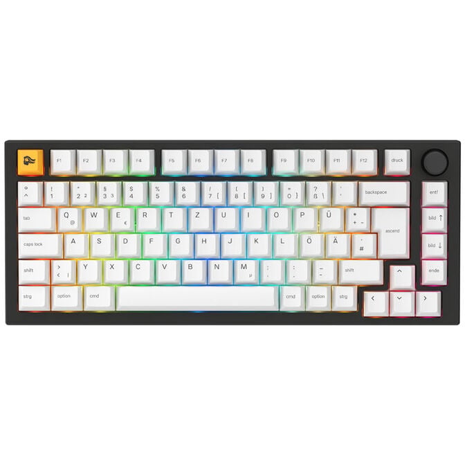 Glorious GMMK Pro Gaming-Tastatur, 75% - schwarz, ISO, Pre-Built image number 0