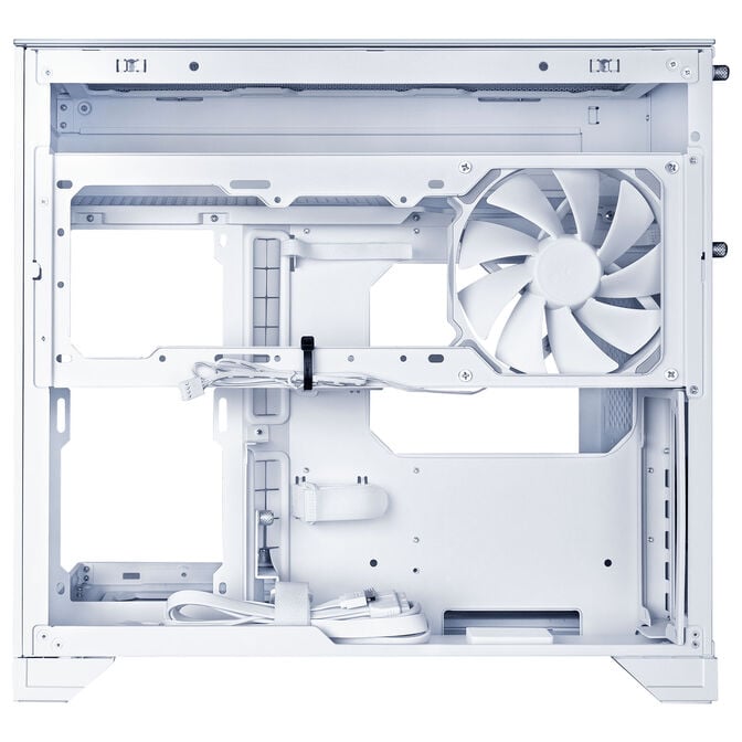 Lian Li O11 Vision-M PC Case, Micro-ATX, Tempered Glass - White image number 6