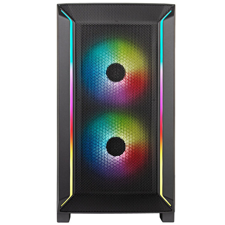 SilverStone FARA 312 Micro-ATX Case, Tempered Glass - black image number 1