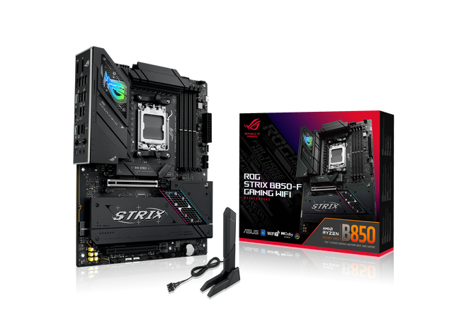 ASUS ROG STRIX B850-F Gaming WiFi Mainboard, Sockel AM5, AMD B850, ATX, DDR5 image number 0