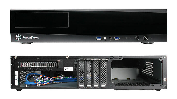 SilverStone SST-ML03B Milo HTPC Gehäuse - schwarz image number 1