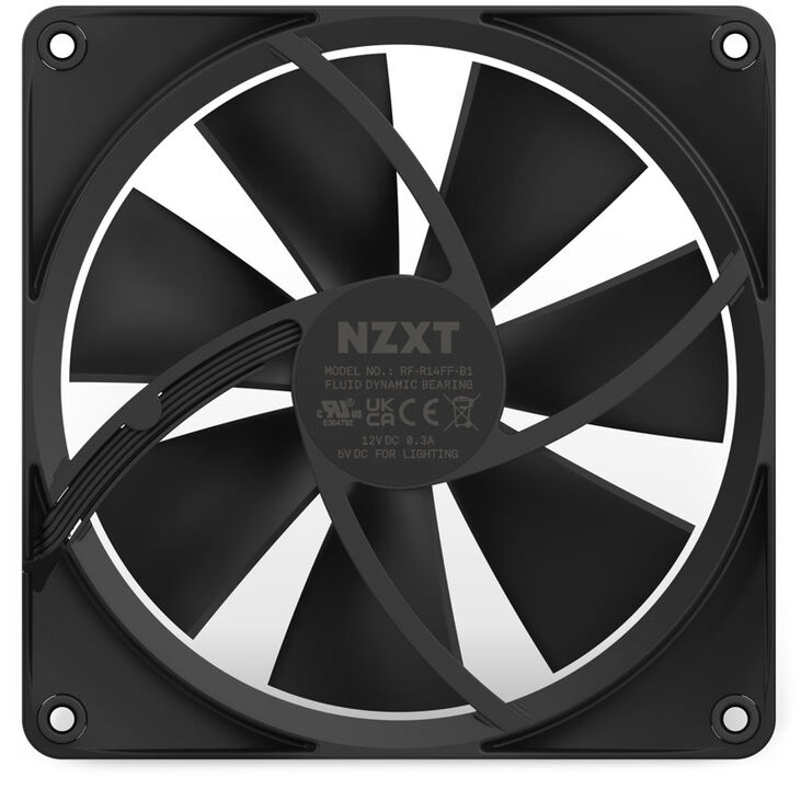 NZXT F140 PWM fan, black image number 5