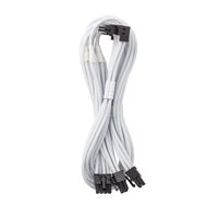 CableMod C-Series Pro Connection Cable - Variant B, 90°, 16-Pin to 3x 8-Pin PCIe, white
