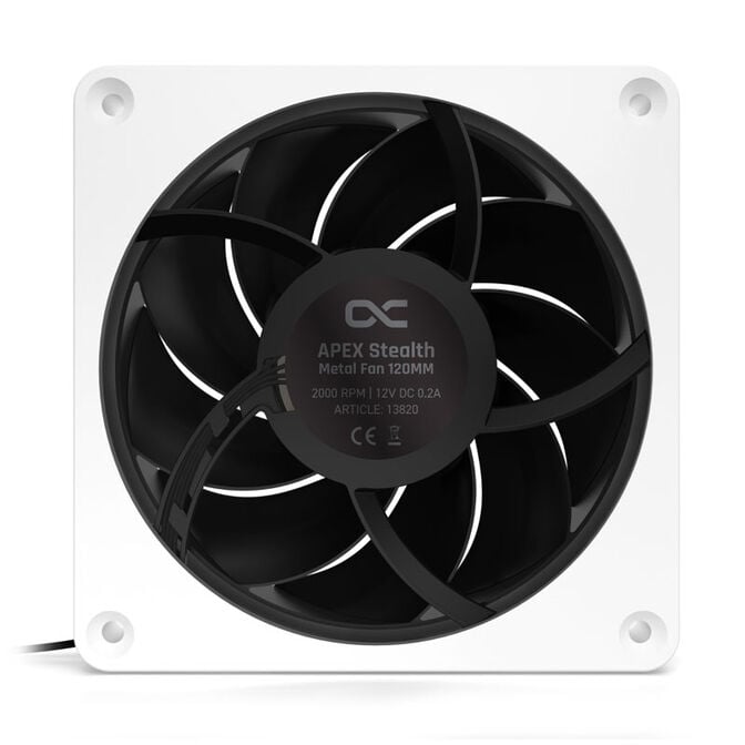 Alphacool Apex Stealth Metall L&uuml;fter 120 mm, 2.000 U/min - wei&szlig; image number 2