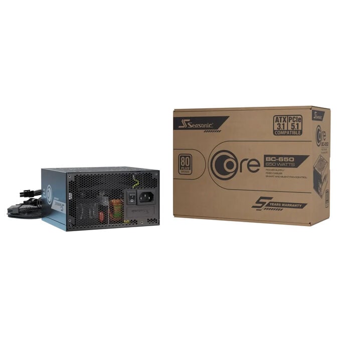 Seasonic CORE BC-650 650W 80 PLUS Bronze Netzteil, ATX 3.1 - 650 Watt, schwarz image number 14