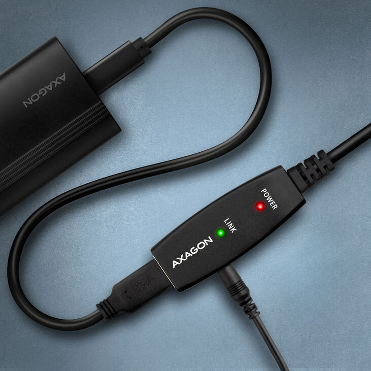 AXAGON ADR-207 USB 2.0 Verlängerungs- / Repeaterkabel - 7,5m image number 3