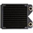 Phobya R27-S120 Radiator, 120 mm radiator, 18 FPI, copper fins, 2x G1/4-inch connectors - black image number null