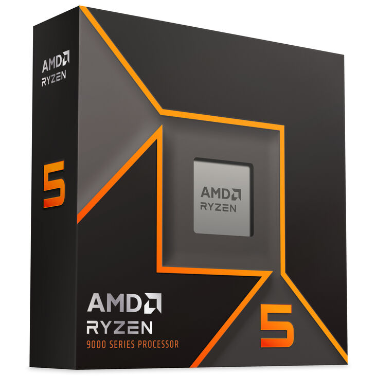 AMD Ryzen 5 9600X CPU, 6 Cores, 5.4 GHz, AM5 (Zen 5) - Boxed, Without Cooler image number 6