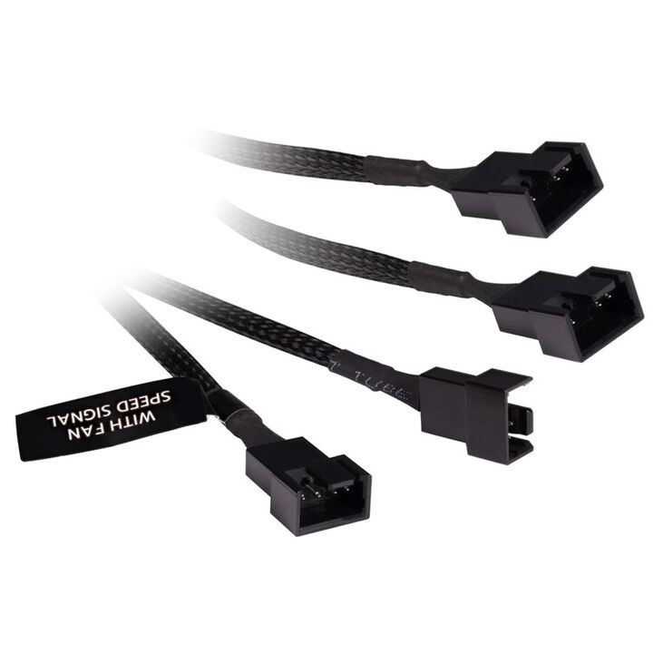 Alphacool Y-Splitter 4-Pin auf 4x 4-Pin PWM 60cm - schwarz image number 1