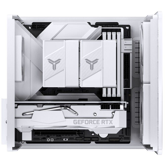 Jonsbo V12 PC Case, Mini Tower, Micro-ATX - White image number 16