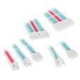 Kolink Core Adept Braided Cable Extension Kit - Brilliant White/Neon Blue/Pure Pink image number null