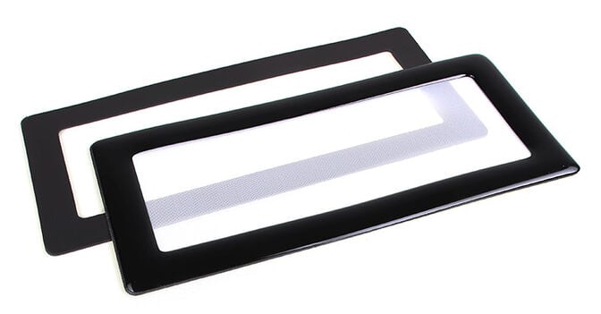 DEMCiflex Staubfilter 2x40mm, quadratisch - schwarz/wei&szlig; image number 0